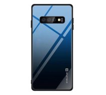 Back panel cover Evelatus Samsung Galaxy A7 2018 Gradient Glass Case 7 Sea Depth