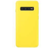 Back panel cover Evelatus Samsung Galaxy S10e Premium Soft Touch Silicone Case Light Yellow