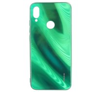 Back panel cover Evelatus Xiaomi Note 7 Water Ripple Full Color Electroplating Tempered Glass Case Green
