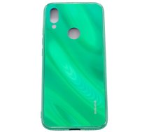 Back panel cover Evelatus Xiaomi Redmi 7 Water Ripple Full Color Electroplating Tempered Glass Case Green