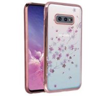Back panel cover GreenGo Samsung Galaxy S10E G970 Flower Gold