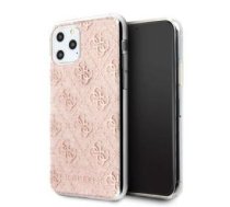 Back panel cover Guess  Guess GUHCN58PCU4GLPI iPhone 11 Pro różowy/pink hard case 4G Glitter