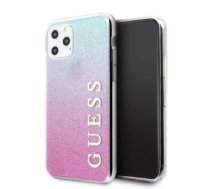 Back panel cover Guess  Guess GUHCN65PCUGLPBL iPhone 11 Pro Max różowo-niebieski/pink blue hard case Glitter Gradient