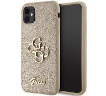 Back panel cover Guess  Guess GUHCN61HG4SGD case for iPhone 11 / Xr - gold Glitter Script Big 4G