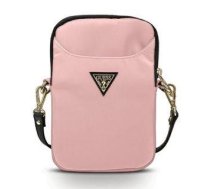 Back panel cover Guess  Guess Torebka GUPBNTMLLP różowy/pink Nylon Triangle Logo