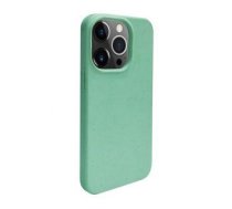 Back panel cover iLike Apple iPhone 14 Pro Silicone plastic case Eco Print Design Flower Green