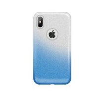 Back panel cover iLike Huawei Y5 2018 / Honor 7S Gradient Glitter 3in1 case Blue