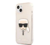 Back panel cover Karl Lagerfeld Apple iPhone 13 TPU Full Glitter Head Case Gold