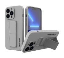 Back panel cover Wozinsky  Wozinsky Kickstand Case silicone case with stand for iPhone 13 mini gray