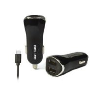 Auto charger Beline  Beline Ład. sam. 2xUSB + USB-C 2,1A czarna/black