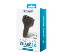 Auto charger Forever Universal Triple USB car charger CC-05 4.8A Black