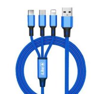 Cable iLike  Charging Cable 3 in 1 CCI02 Blue