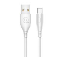 Cable USAMS  USAMS Kabel U18 USB-C 2A Fast Charge 1m biały/white SJ267USB02 (US-SJ267)