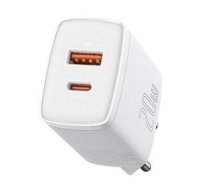 Adapter Baseus  USB Type C 20W 3A Power Delivery Quick Charge 3.0 White