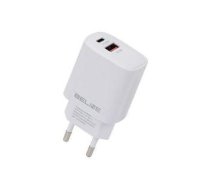 Adapter Beline  Beline Ład. siec. 1x USB-C + 1x USB 30W biała /white (only head) PD 3.0 + QC 3.0  BLN2CW30 GaN