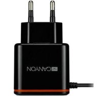 Adapter Canyon  Wall Charger With USB TYPE C CABLE , 2.1A Black