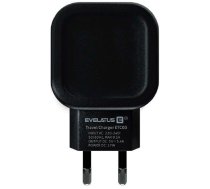 Adapter Evelatus Universal Evelatus Travel Charger Two USB 3.4A ETC03 Black