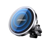 Adapter Joyroom  Joyroom Car Magnetic Holder Qi Wireless Inductive Charger 15W (MagSafe Compatible for iPhone) Black (JR-ZS240)