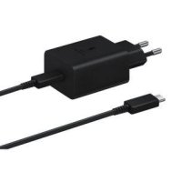 Adapter Samsung - EP-T1510EBE + EP-DA705BBE Samsung 15W Travel Charger + USB-C/USB-C Data Cable Black (OOB Bulk)