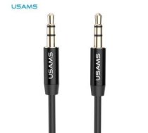 Adapter USAMS  USAMS Adapter audio jack 3,5m - 3,5m 1m czarny/black YP101 (YP-01)