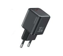 Adapter USAMS  USAMS Ład. siec. 1xUSB-C PD30W 3A (only head) PD3.0 Fast Charging czarny/black X-ron Series CC186TC01 (US-CC186)