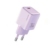 Adapter USAMS  USAMS Ład. siec. 1xUSB-C PD30W 3A (only head) PD3.0 Fast Charging purpurowy/purple X-ron Series CC186TC03 (US-CC186)