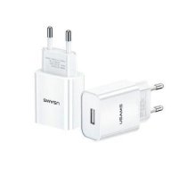 Adapter USAMS  USAMS Ład. siec. 1xUSB T18 2,1A (only head) biały/white Fast Charging CC075TC01