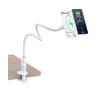 Dock station Choetech  2in1 flexible phone holder with wireless charger 10W White