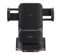 Auto holder Baseus - Baseus Wisdom Auto Alignment Car Mount Wireless Charger 15W (Suction Base) Black