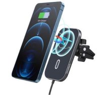 Wireless charger Choetech  Car Magnetic Mount Inductive Qi Charger 15W (MagSafe Compatible) (T200-F) Black