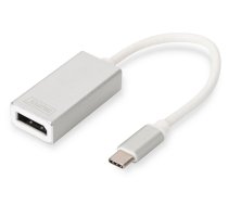 Converter Digitus  USB Type-C to DisplayPort Adapter DA-70844 0.20 m, White, USB Type-C