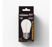 LED bulb iLike  Visional LED spuldze E27 1W 2700K 100lm WW DIMMABLE 1-10  Filament