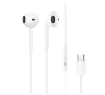Wired headphones Dudao  in-ear headphones with USB Type-C connecto White