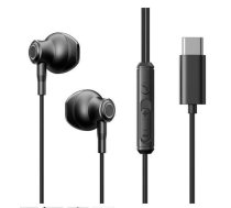 Wired headphones Joyroom  TYPE-C Series JR-EC07 USB-C in-ear headphones metal Black