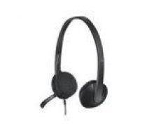 Wired headphones Logitech  LOGI H340 USB Headset black