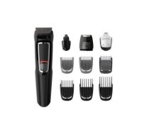 Razor Philips  Philips Multigroom series 3000 9-in-1, Face and Hair MG3740/15 9 tools Self-sharpening steel blades Up to 60 min run time Rinseable attachments