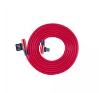 Cables and wires Sbox  USB->Micro USB 90 M/M 1.5m USB-MICRO-90R strawberry red