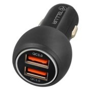 Auto accessories Tellur  Dual USB Car Charger With QC 3.0, 6A black