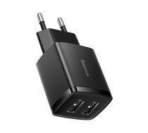 Baseus CCXJ010201 Fast Compact charger 2x USB 10.5W Black