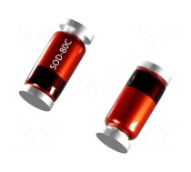 Diode: Zener | 0.5W | 22V | SMD | reel,tape | SOD80C | single diode