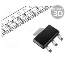 IC: voltage regulator | LDO,linear,fixed | 1.2V | 0.8A | SOT223 | SMD