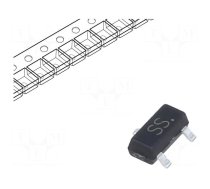 Transistor: N-MOSFET | unipolar | 50V | 0.22A | 0.35W | SOT23