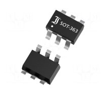 Transistor: N-MOSFET x2 | unipolar | 60V | 0.3A | Idm: 1.2A | 0.35W