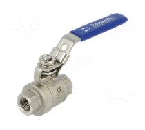 Ball valve | acid resistant steel AISI 316 | PTFE | max.63bar