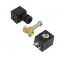 Electromagnetic valve | G 1/8" | brass | FKM | Valve: 2/2 NC | 24VDC