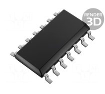 IC: digital | analog,switch,SPST | Ch: 4 | IN: 2 | CMOS | SMD | SO14 | HC