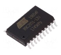 IC: microcontroller 8051 | Flash: 2kx8bit | Interface: UART | SO20