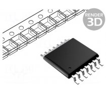 IC: digital | switch,SPST | CMOS | SMD | TSSOP14 | 1.65÷5.5VDC | LVC