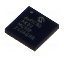 IC: dsPIC microcontroller | 32kB | 8kBRAM | VQFN36 | 3÷3.6VDC | DSPIC