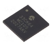 IC: dsPIC microcontroller | 64kB | 8kBSRAM | UQFN48 | DSPIC | 0.4mm